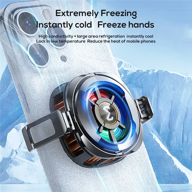 Memorando CX06 Cooler de Telefone Celular Para Ios Android 15W Freeze Magnetic + Clipe Traseiro 2-em-1 Radador de Ventilador de Resfriamento Semicondutor