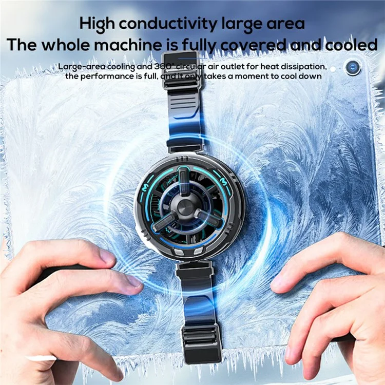 Memo CX09 Phone Tablet Cooler Back Clip Magnetic Dual Use Radiador de Juego PUBG Para Ios Android