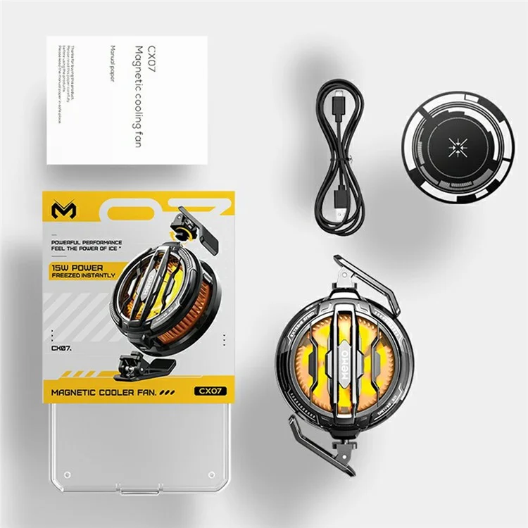 MEMO CX07 Ventilador de Resfriamento de Telefone com Clipe Magnético de Dissipador de Calor para iOS Android PUBG Game