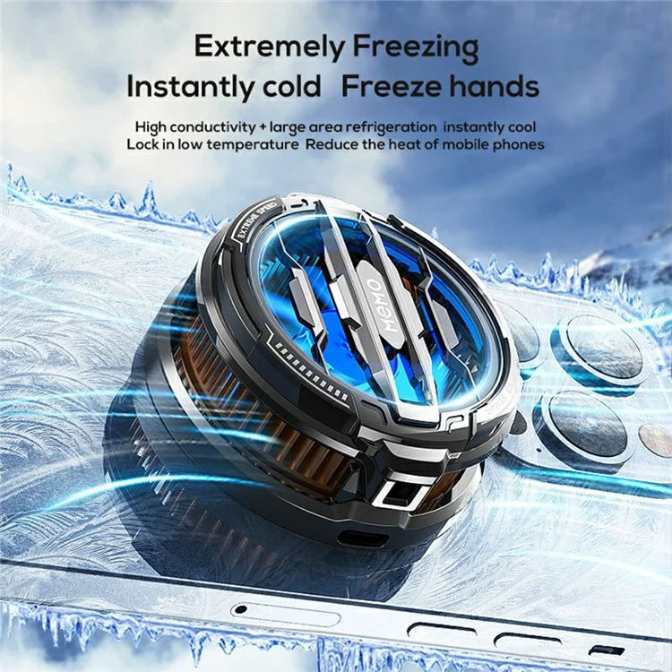 MEMO CX07 Ventilador de Resfriamento de Telefone com Clipe Magnético de Dissipador de Calor para iOS Android PUBG Game