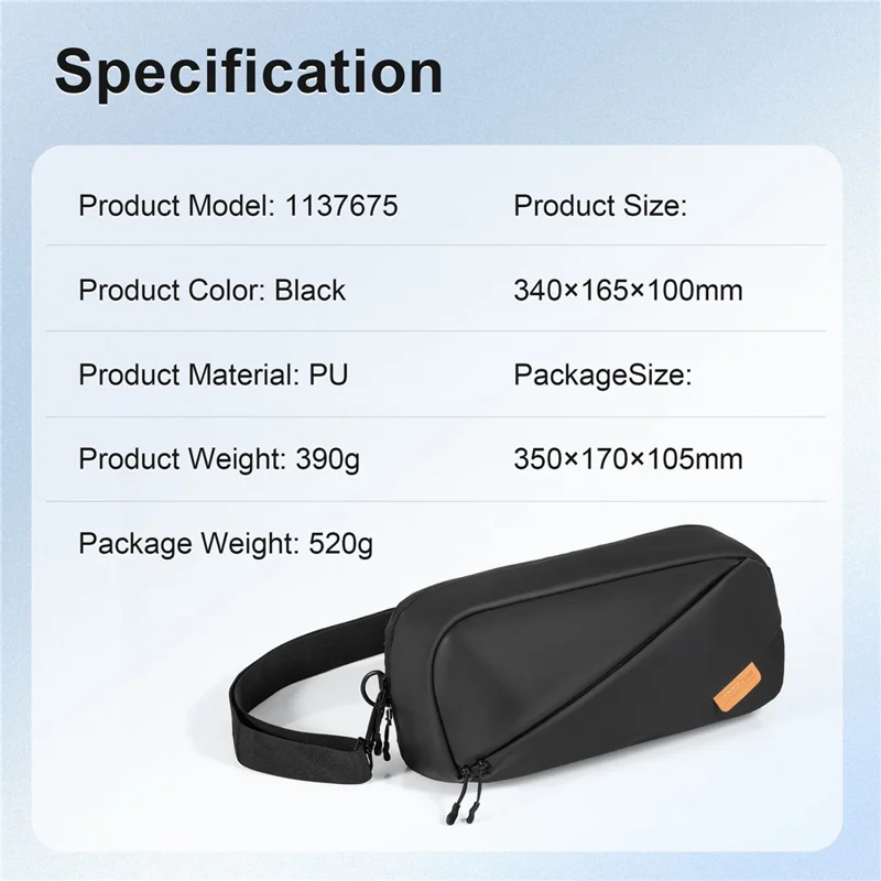 Startrc Games Handheld Game Console Carreira Bag pu Couro Crossbody Travel Bag - Preto