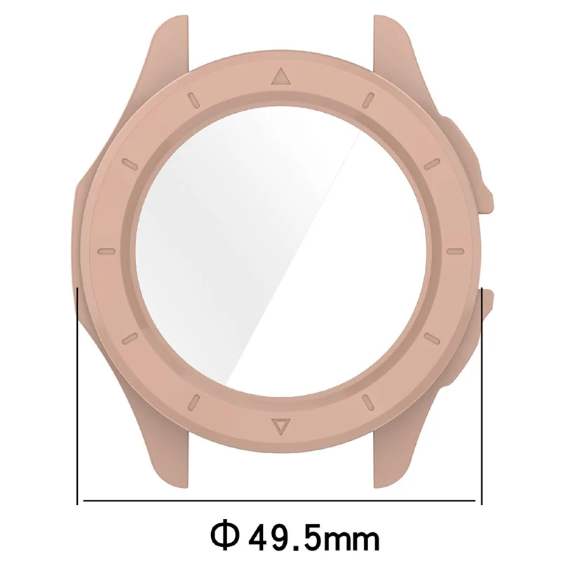 For Xiaomi Watch S4 Sport Watch Case Hard PC Cover with Tempered Glass Screen Film - Black