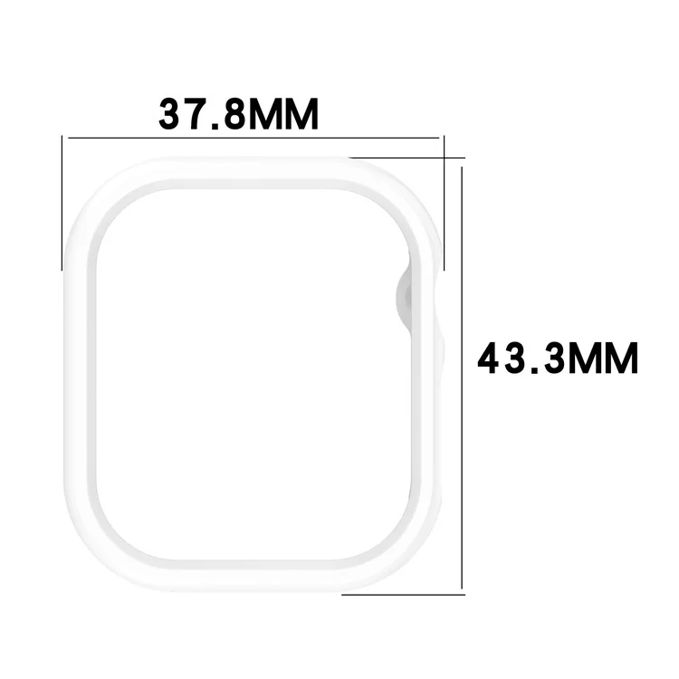 Para Apple Watch Series 10 42mm Cubierta Protectora Recortada PC Frame Case - Negro