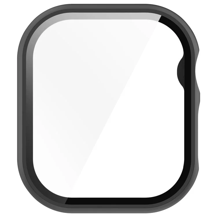 Für Apple Watch Series 10 42mm Gehäuse Harte PC-Abdeckung mit gehärtetem Glasschutzfilm - Schwarz
