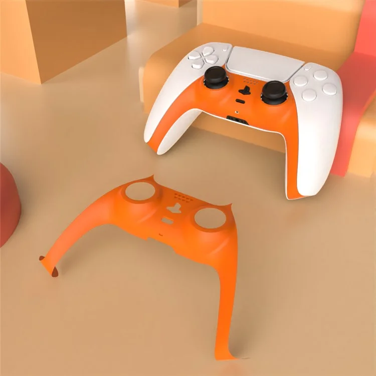 JYS P5-126 Gamepad Griff Vordere Mittelbedeckung Dekorative Frontplattengehäuse Hülle Für Playstation 5 PS5 Controller - Orange