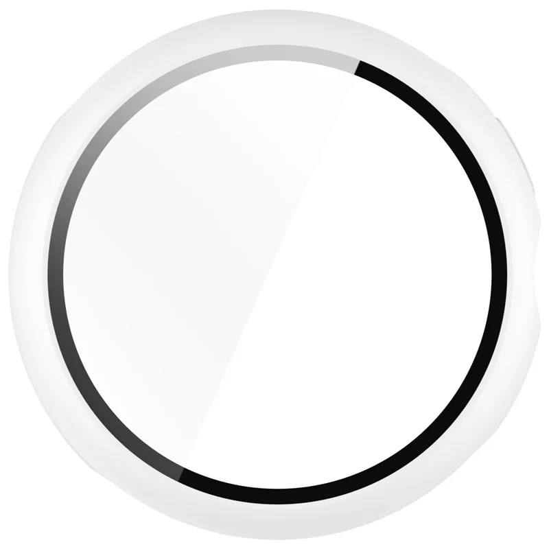 Per Google Pixel Watch 3 41mm Watch Case Hard PC Cover con Pellicola Protettiva in Vetro Temperato - Bianco