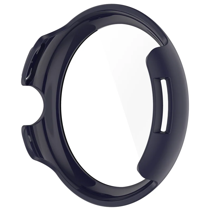 Per Google Pixel Watch 3 41mm Watch Case Hard PC Cover con Pellicola Protettiva in Vetro Temperato - Blu Notte
