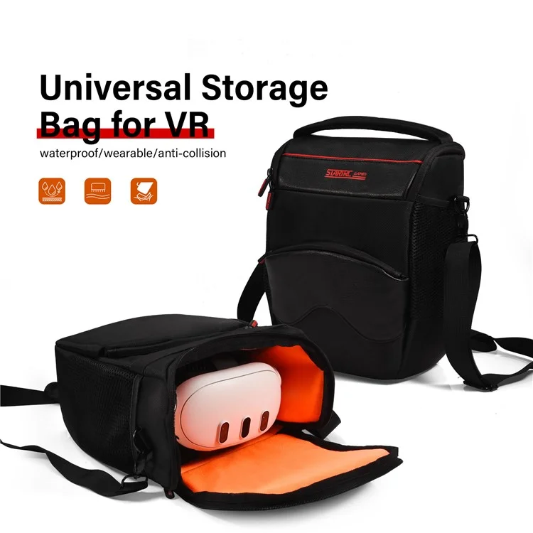 Startrc Games Handheld Game Console Traging Bag PU Leder Crossbody Reisetasche - Schwarz