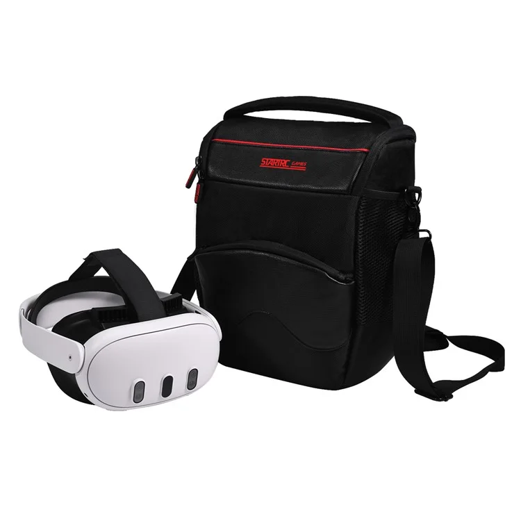Startrc Games Handheld Game Console Traging Bag PU Leder Crossbody Reisetasche - Schwarz