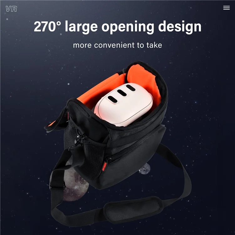 Startrc Games Handheld Game Console Traging Bag PU Leder Crossbody Reisetasche - Schwarz