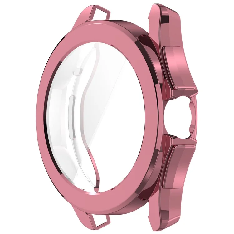 For Xiaomi Watch S4 Sport TPU Watch Case Electroplating Overall Protective Cover Built-In Screen Film - Pink