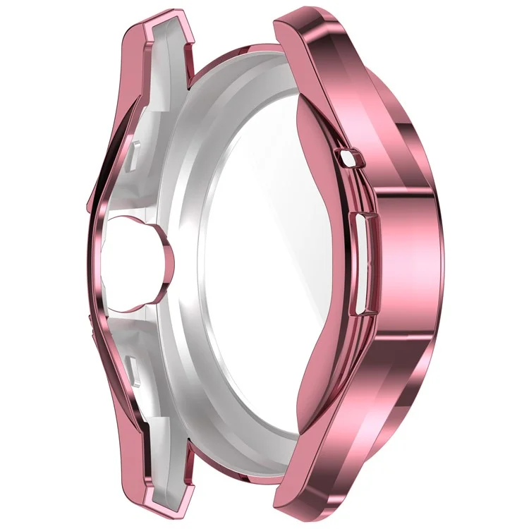 For Xiaomi Watch S4 Sport TPU Watch Case Electroplating Overall Protective Cover Built-In Screen Film - Pink