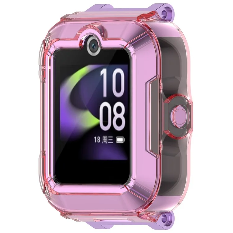 Für Huawei Kinder-Smartwatch 5X / 5 / 5 Pro / 5 Vitality Edition Uhrengehäuse TPU Schutzhülle - Transparentes Pink