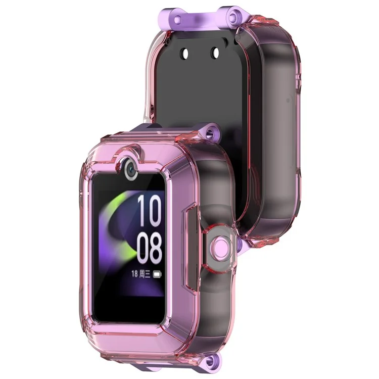 Für Huawei Kinder-Smartwatch 5X / 5 / 5 Pro / 5 Vitality Edition Uhrengehäuse TPU Schutzhülle - Transparentes Pink