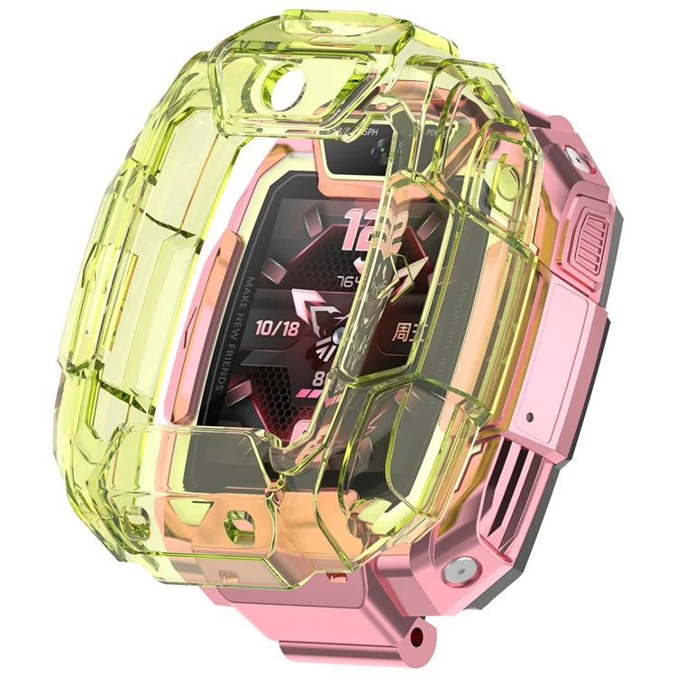 Чехол для детских смарт-часов Huawei Watch 5 Pro, полупрозрачная зеленая защитная рамка из ТПУ