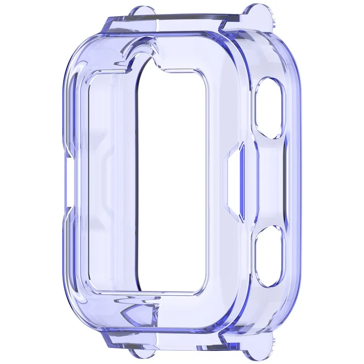 Para Huawei Children's Watch 4 Pro Watch Case Half-Cover Cubierta Protectora TPU - Azul Transparente