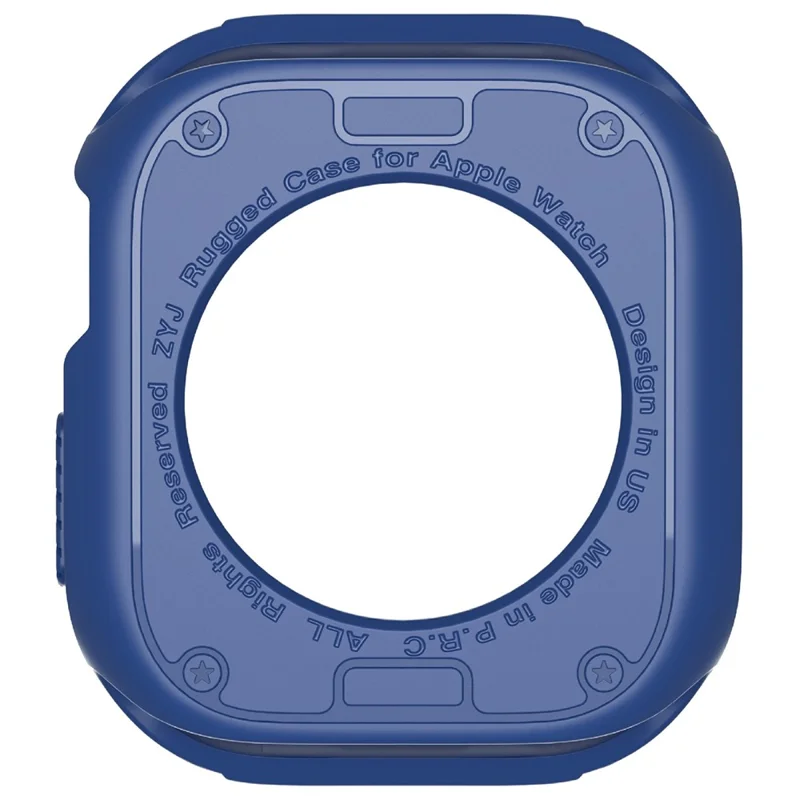 For Apple Watch Series 10 46mm Protective Cover Rugged TPU Watch Case - Blue