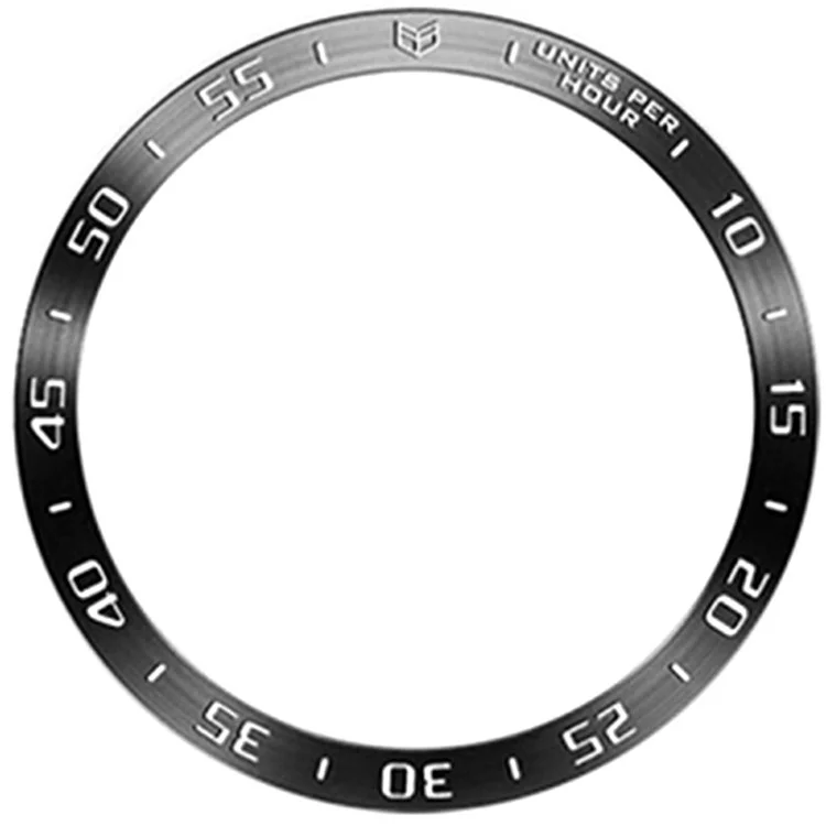 Tipo A per Samsung Galaxy Watch7 da 40 mm Bezel Ring Metal Bezel Styling Dial Circle - Caratteri neri / bianchi
