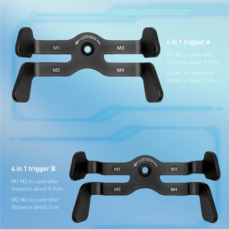 DATA FROG 4-in-1 Trigger A / B for Xbox One S X / Xbox Series S X Game Controller with Data Cable Set