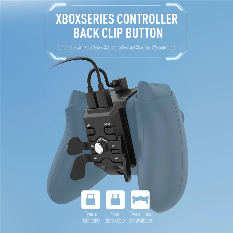 DATA FROG 4-in-1 Trigger A / B for Xbox One S X / Xbox Series S X Game Controller with Data Cable Set