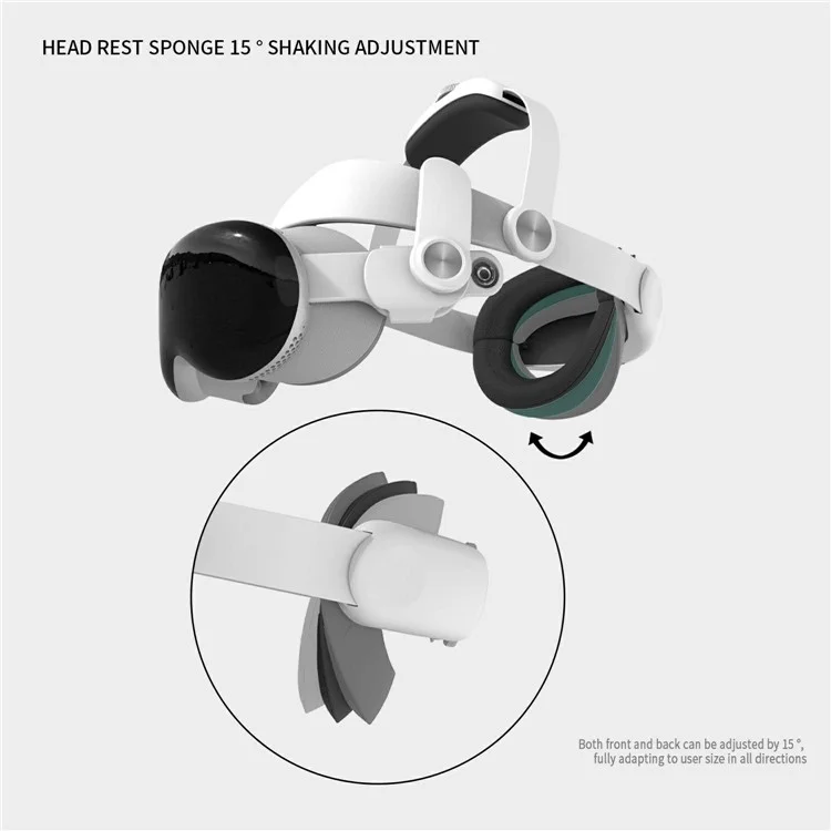 Correa ajustable para la cabeza WOLMTT para el accesorio del visor de realidad virtual Apple Vision Pro