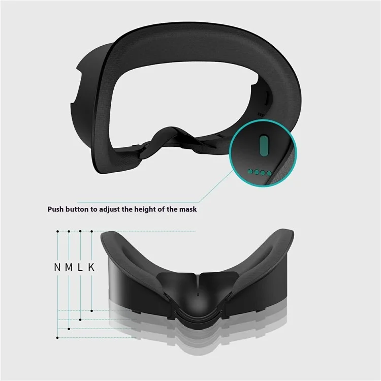 WOLMTT For Meta Quest 3 Facial Interface Adjustable Face Cover Pad VR Accessories - Ice Sponge