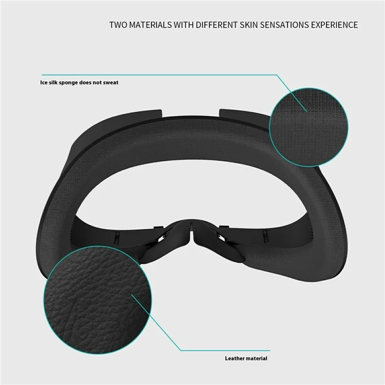 WOLMTT For Meta Quest 3 Facial Interface Adjustable Face Cover Pad VR Accessories - Ice Sponge