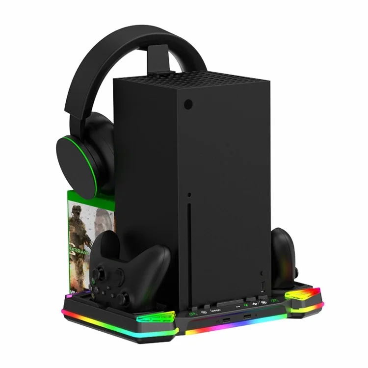 IPEGA PG-XBX025S Für Die Xbox-serie X Ladedock RGB Light Cooling Ständer Headset Hanger