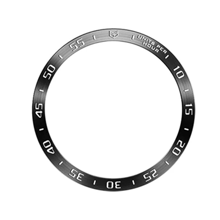 For Samsung Galaxy Watch Ultra 47mm Watch Bezel Ring Metal Dial Bezel Adhesive Frame Ring Cover - Style A / Black