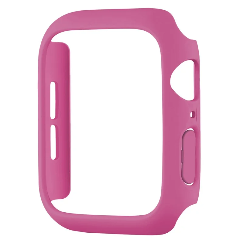 For Apple Watch Series 11 / 10 46mm Case Rubberized Hard PC Half Cover Watch Frame - Rose