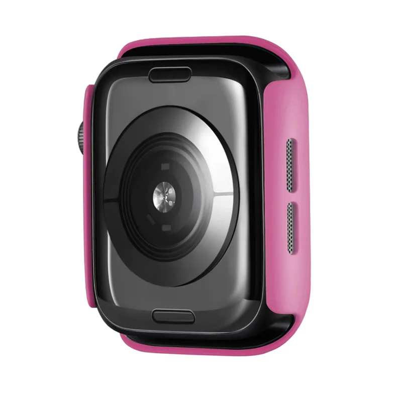 For Apple Watch Series 11 / 10 46mm Case Rubberized Hard PC Half Cover Watch Frame - Rose