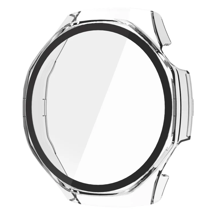 For Huawei Watch GT 5 Pro 46mm Watch Case Hard PC Cover with Tempered Glass Screen Film - Transparent