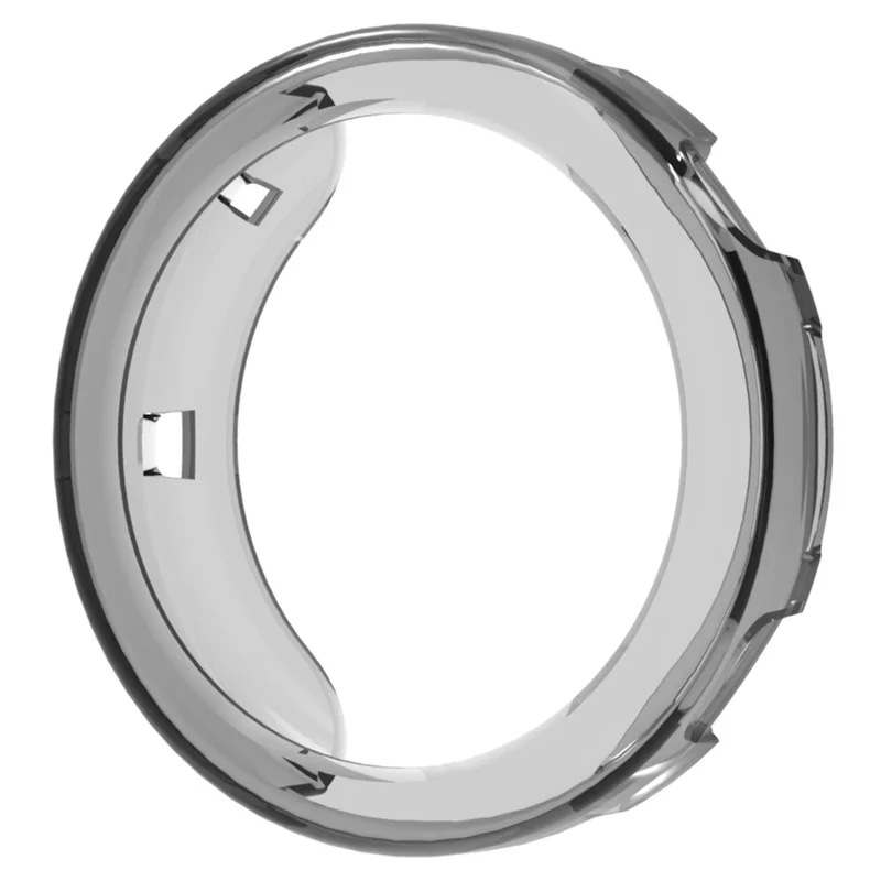 Für Huawei Watch GT 5 41mm Gehäuse Halbabdeckung TPU Schutzrahmen - Transparent Schwarz