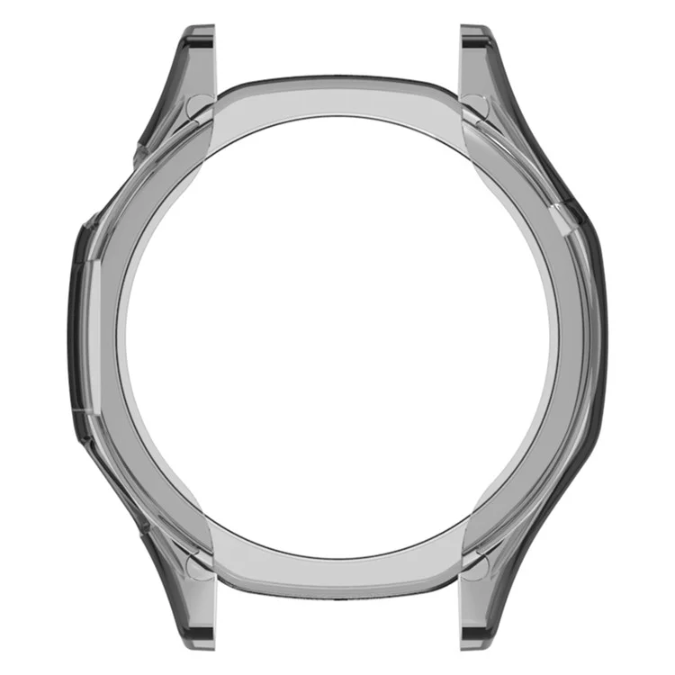Für Huawei Watch GT 5 46mm Watch Case Half Guard TPU Schutzhülle - Transparent Schwarz
