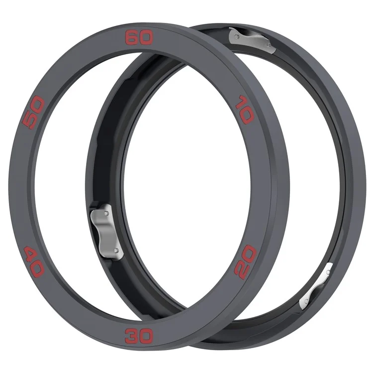 Bisel de reloj Pro 2 CMF Watch For Nothing con película de pantalla y cubierta de anillo de metal - Gris / Rojo