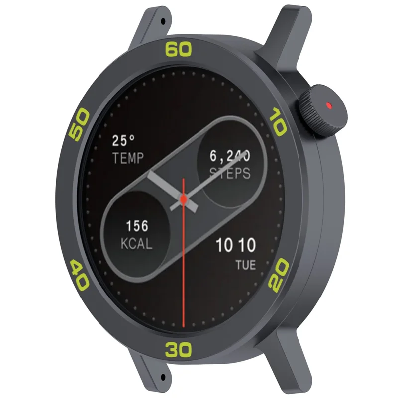 For Nothing CMF Watch Pro 2 Watch Bezel with Screen Film Watch Frame Metal Ring Cover - Grey / Green