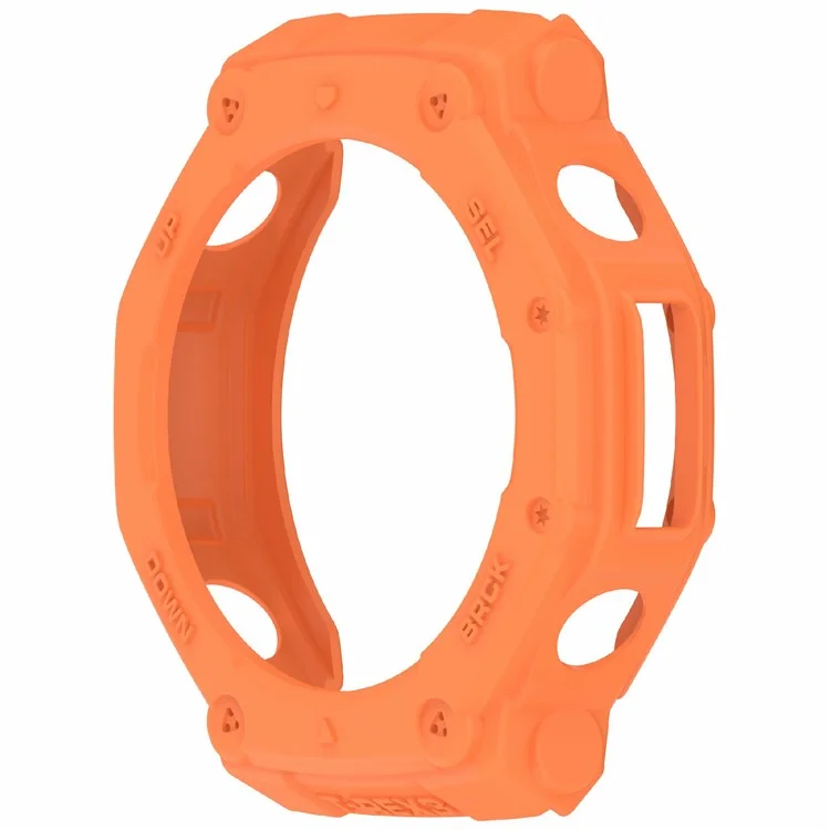 Для Huami Amazfit T-Rex 3 TPU Watch Case Anti-Scratch Hollow Watch Frame Cover - Orange