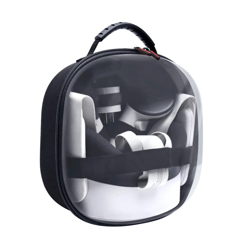 STARTRC GAMES For Meta Quest 3S / Quest 3 / Quest 2 Carrying Case Snowflake Cloth VR Headset Storage Bag - Translucent