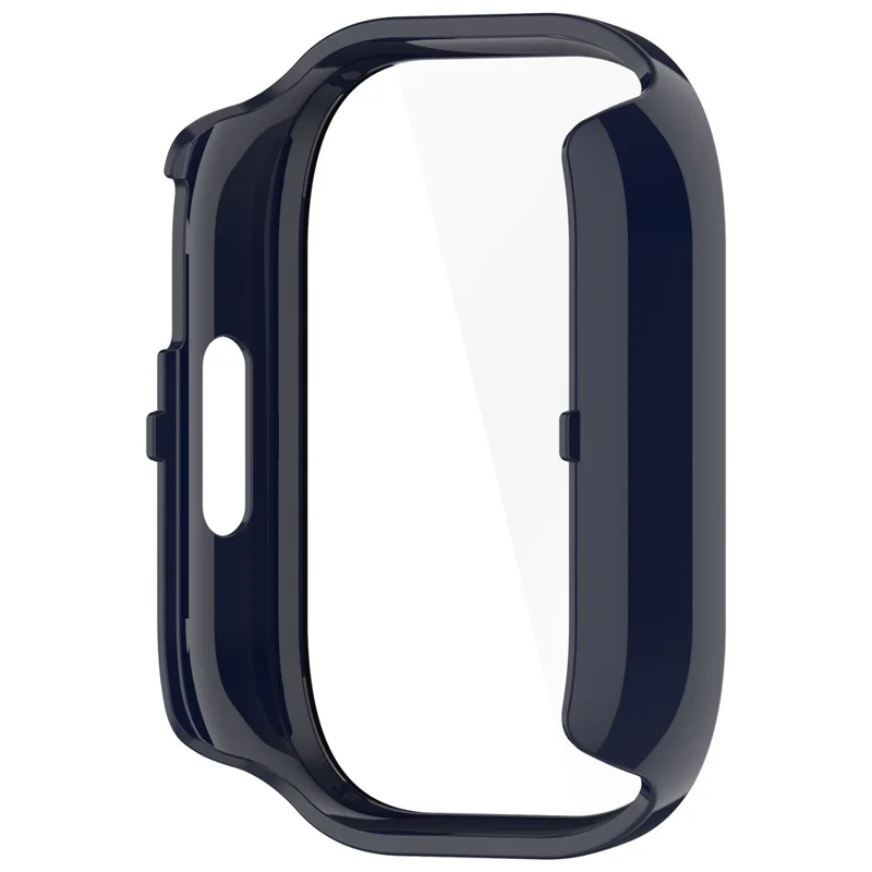Per Xiaomi Redmi Watch 5 Active PC Cover Watch Frame Case con Pellicola Protettiva in Vetro Temperato per Schermo - Blu Scuro