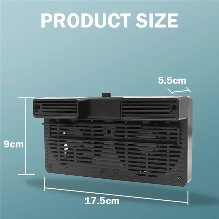 DATA FROG Game Console Radiator Base with Dual Cooling Fans for Nintendo Switch  /  Switch Lite Console