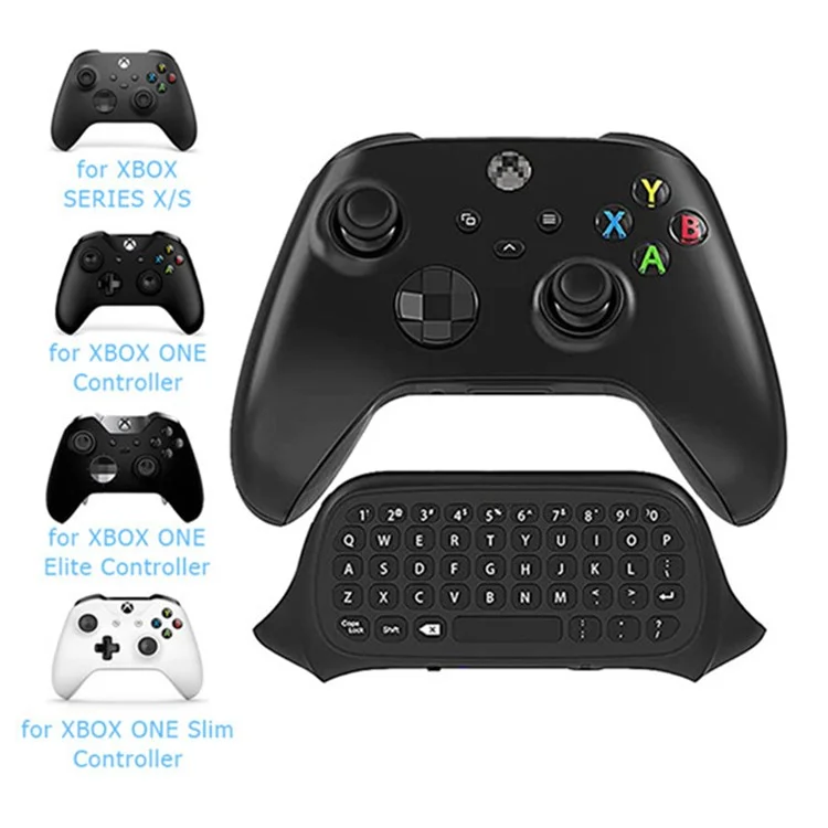 DATA FROG Gamepad Keyboard for Xbox Series X / Series S / One S / One Elite / One Game Controller 2.4G Wireless Keyboard - White