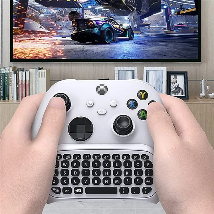 DATA FROG Gamepad Keyboard for Xbox Series X / Series S / One S / One Elite / One Game Controller 2.4G Wireless Keyboard - White