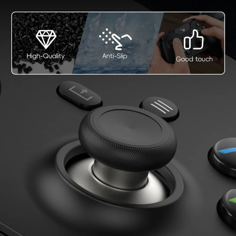 DATA FROG 3 Pairs Thumbstick for Xbox One Elite / One S / Series X / Series S / Sony PlayStation 4 Controller Replacement Rocker with Base - Gold / Red Base