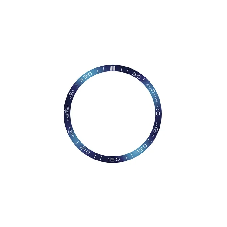 For Garmin Fenix 8 47mm Bezel Ring Metal Bezel Styling Watch Dial Circle - Blue / White Letter
