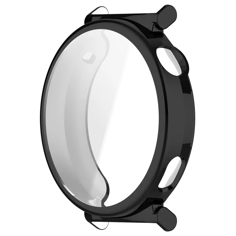 For Huawei Watch GT 5 Pro 42mm Watch Case Full Coverage Flexible TPU Electroplating Cover - Black