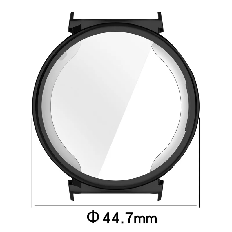 For Huawei Watch GT 5 Pro 42mm Watch Case Full Coverage Flexible TPU Electroplating Cover - Black