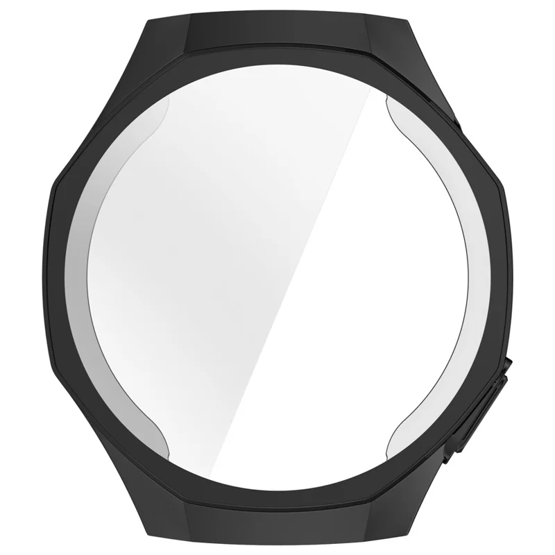 Para Huawei Watch GT 5 Pro 46mm Capa do Relógio Cobertura Completa Flexível Revestimento de TPU Eletroplatado - Preto