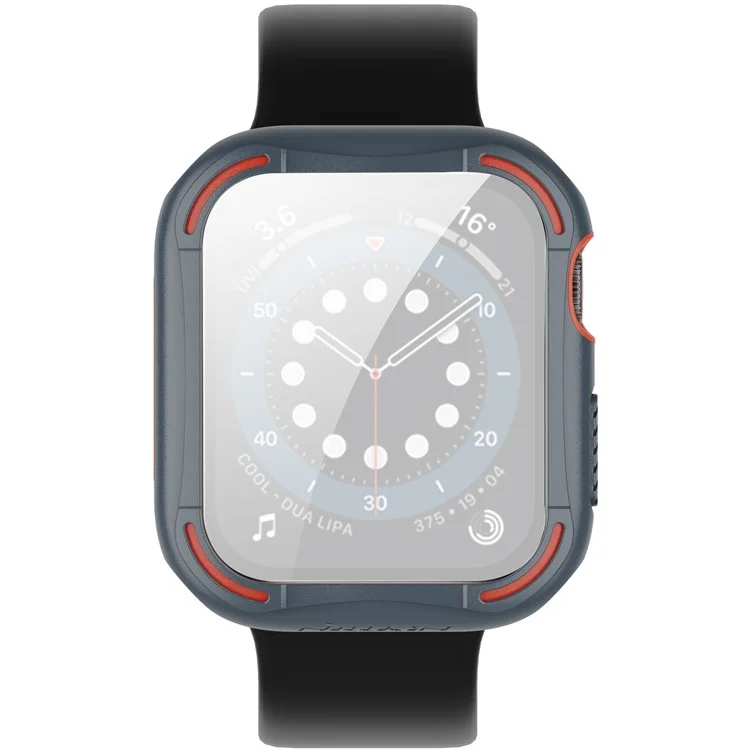 Nillkin PC + TPU + Silk Impresión Temperada Vigilamiento Ventella Del Protector Para la Serie de Relojes 4/5/6/SE 40 mm - Gris