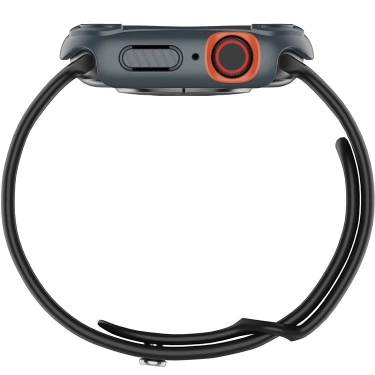 Nillkin PC + TPU + Silk Impresión Temperada Vigilamiento Ventella Del Protector Para la Serie de Relojes 4/5/6/SE 40 mm - Gris
