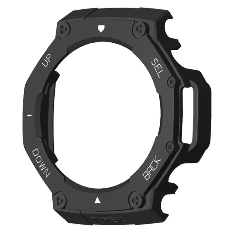 For Huami Amazfit T-Rex 3 Watch Case Drop-Proof Hard PC Protective Cover - Black / White